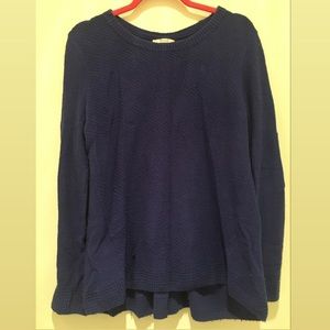 Madewell Royal Blue ZIP Sweater